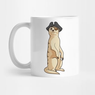 Meerkat as Pirate with Pirate hat Mug